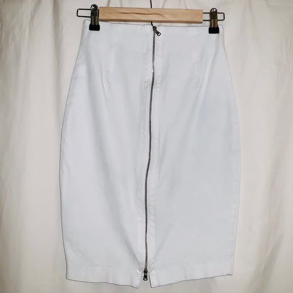 Kenneth Cole High Waist Zipper Pencil Skirt :XXS - Picture 2 of 5
